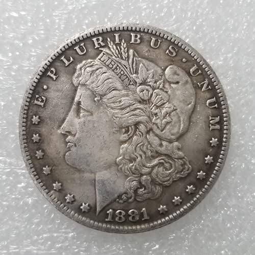 Kocreat Копие 1881-S-Morgan Сребърна Монета с покритие в щатски долари-Реплика на Стара Оригинална Сувенирни монети до