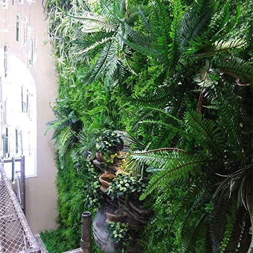 YNFNGXU 50x50 см Растение Имитация на Стена Тревата Имитация на Богата Коприна, Брокат Зелена Ограда, за вътрешна и Външна