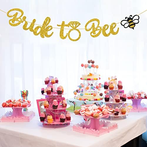 Банер WeBenison Bride to Bee, Аксесоари за парти в чест на рождения Ден на булката, Украса за моминско парти на Тема