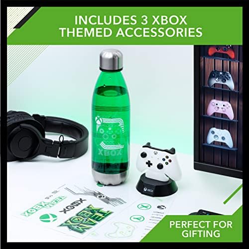 Подаръчен комплект с подсветка, стикери и бутилка Paladone Xbox Icons - Официален продукт, PP9401XB