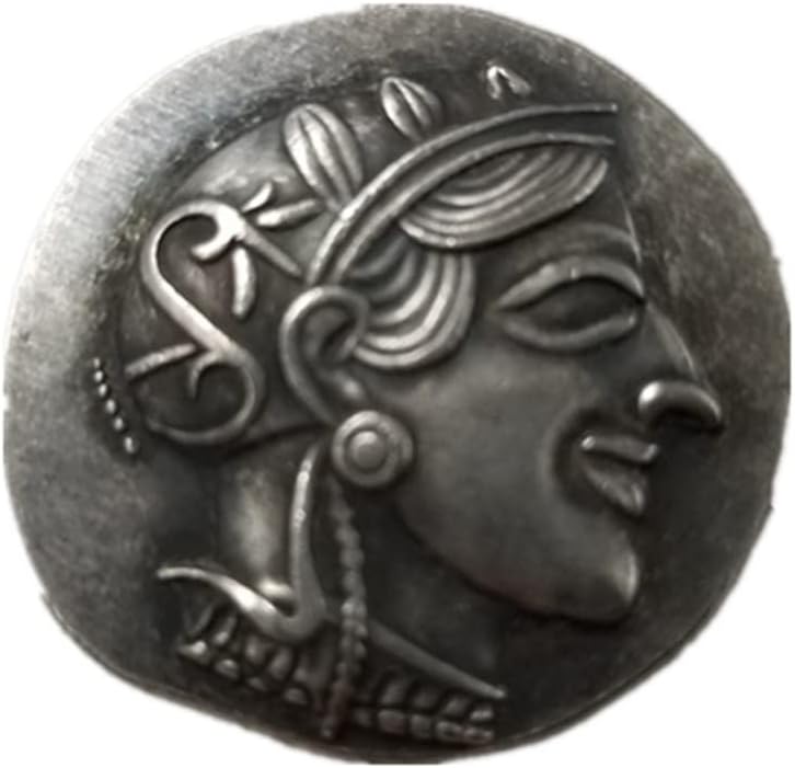 Старинните Занаяти Гръцка Монета С Медна Сребърно Покритие Состаренный Сребърен Долар Сребърен Кръг #383