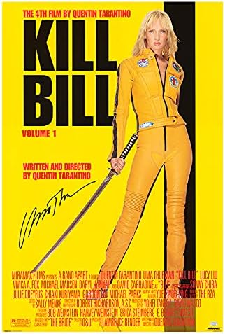 Двустранен Плакат на филма Убий Бил с Автограф на Съзнанието Търман 24x36