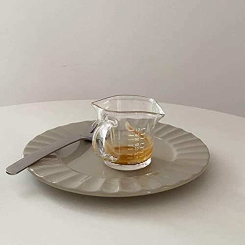 Кана за сметана BIENKA Стъклена Кафеена чаша за Концентрат със Скалата, Творчески Кана за Приготвяне на Кафе, мляко и