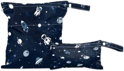 Космически Астронавт Влажна, Суха чанта за Тъканта Подгузника Бански, Астронавти Космически Кораб Ракета Водоустойчив