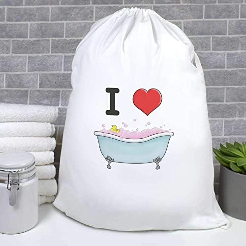 Чанта за дрехи /Измиване /за Съхранение на Azeeda 'I Love Baths' (LB00022325)