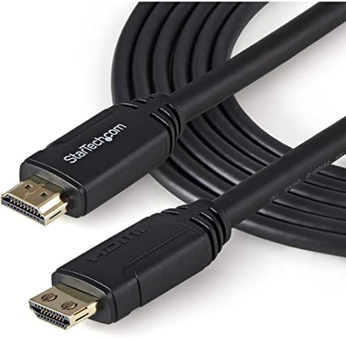 StarTech.com Кабел HDMI 2.0 дължина 9,8 фута (3 м), Високоскоростен HDMI кабел с резолюция от 4K 60 Hz, Сертифициран
