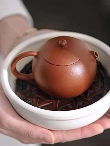 Съд за варене на чай от лилава глина, аксесоари за чай от сервиза на кунг-фу, занаяти за украса на дома/офиса/на Чайна стая, подарък за любителите на чай