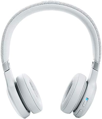 JBL Live 460NC - Безжични слушалки в ушите с шумопотискане, дълъг живот на батерията и горивото гласов помощник - Бял