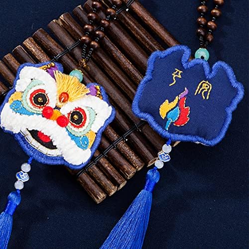 Гумени ботуши, 1 комплект (син цвят) Китайски Амулет Лъки Fortune Лъв Висулка направи си САМ Комплект За Бродерия Ръчна