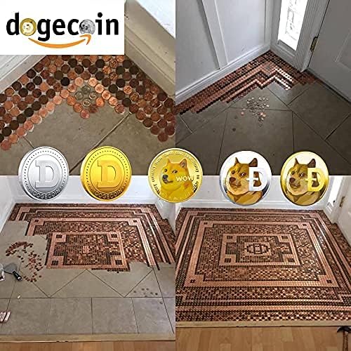Тренд Колекция Dogecoin 2021 от 2 теми, Златна и Сребърна Възпоменателна монета Dogecoin с капачка, Фанатици Биткойнов, най-Добрият подарък за Деня на бащата, Декорация на под?