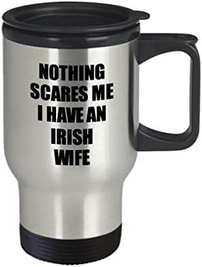 Ирландска Съпруга на Пътна Чаша Забавен Подарък За Свети Валентин За мъжа Ми Съпругче, не мога да понасям за Ирландска