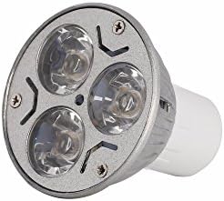 AGIPS Лампи широк напрежение 6 бр./лот led прожектор, Лампа 7 Цвята с Висока мощност E12 E27 E14 GU10 MR16 GU5.3 3 Watt led spot лампа DC12V AC85-265V Битови лампи (Цвят: OneColor, Размер: B22 3W 85