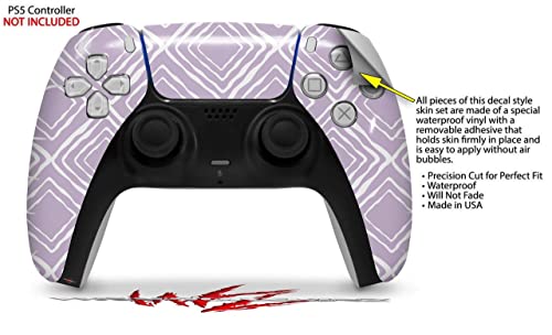 Обвивка на кожата WraptorSkinz е съвместимо с контролер на Sony PS5 DualSense Wavey Lavender (контролер В комплекта не
