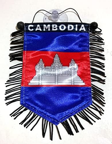 Флаг Камбоджа за кола, аксесоари за дома, стени, врати, прозорци, банери, знамена, автоукрашение
