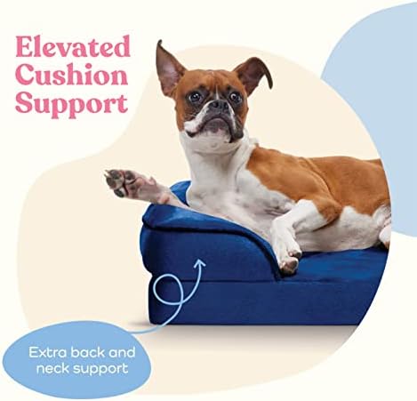Ортопедичен разтегателен диван за кучета - Ултра Удобно легло за кучета X-Large - Дишаща и водоустойчива легло за домашни
