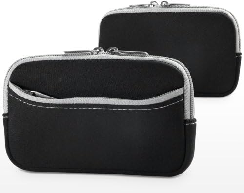 Калъф BoxWave, който е Съвместим с Motorola Droid Maxx 2 (калъф от BoxWave) - Мек гащеризон с джоб, Мека чанта, Неопреновый чанта, джоб на ръкава за Motorola Droid Maxx 2 - катранен със сива тапиц