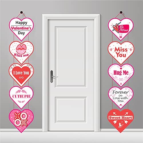 Украса CWLAKON на Свети Валентин, Един Декор с Надпис във формата на Сърце, Розово-червения Знак за Романтична Разговор