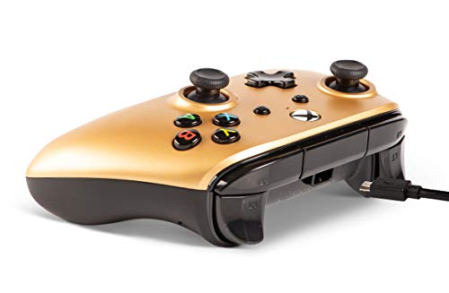 Жичен контролер Xbox One Enhanced Rumble / Геймпад |Златен | официално лицензиран От PowerA (Xbox One)