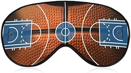 Баскетболно Игрище Маска за Очи за Сън Затемненная Нощна Превръзка на Очите и с Регулируема Каишка за Мъже Жени Пътуват