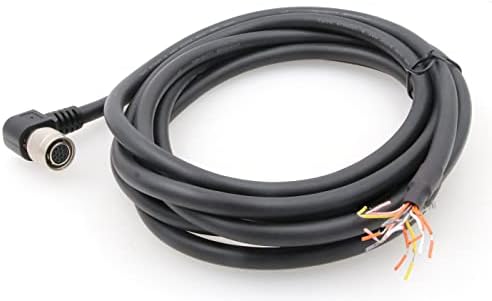 ZBLZGP 12-Пинов конектор Hirose за да се свържете кабела на мо за фотоапарати Basler Sony AVT GIGE (10 м, коляно 12-контакт кабел)
