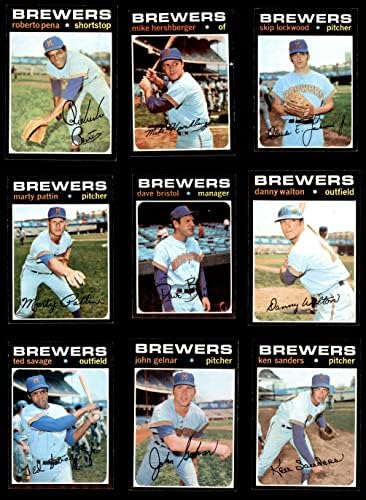1971 Topps Milwaukee Brewers Около Набор от команди Milwaukee Brewers (Комплект) EX / MT+ Brewers