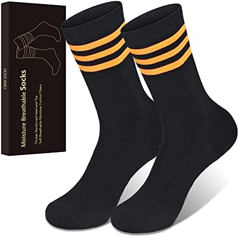 Чорапи MARYSTI за мъже и жени, Спортни чорапи за спорт, 9-12 за мъже и 10-12 за жени, 1 Чифт - Черен