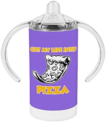 Лишен от живота ми в чаша за потягивания пица - Страхотна детска чашка за потягивания - Графична чаша за потягивания