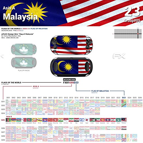 Стикер-стикер на Sony PlayStation Vita Design Skin флаг Малайзия за PlayStation Vita