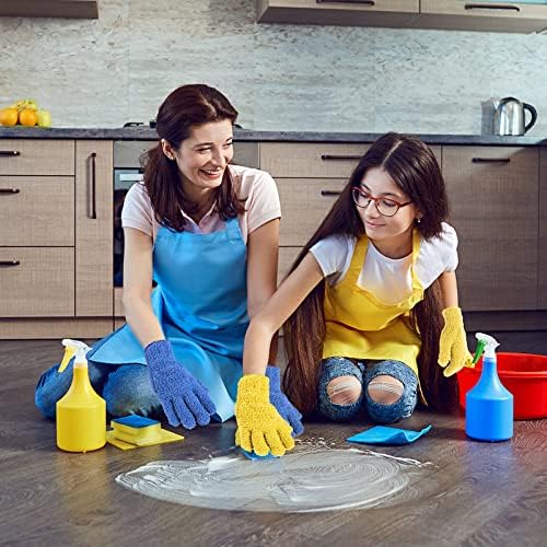 Sibba Ръкавици За почистване От Прах, Ръкавици, Миещи, за Многократна употреба, За Дома, Кухни, Ръкавици с един пръст