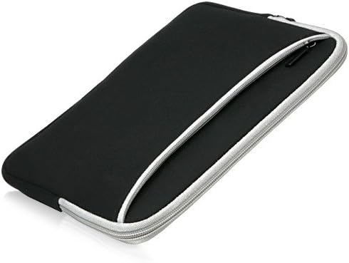Калъф BoxWave, който е съвместим с Samsung Galaxy Tab Active4 Pro (калъф от BoxWave) - Мек гащеризон с джоб, Мек калъф от неопрен, ръкав, с джоб с цип за Samsung Galaxy Tab Active4 Pro - Тъмно сив