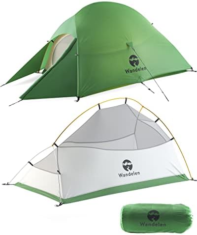 Wandelen Appalachian Лека Туристическа палатка за 2 души, 3 Сезон, Сверхлегкая Водоустойчив Ветрозащитная Палатка с удобно
