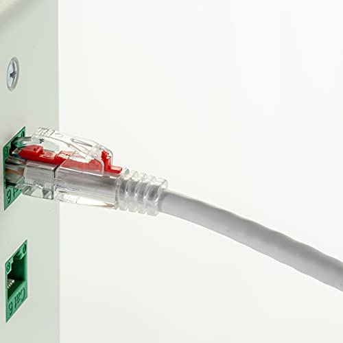 NTW 5-крак Заключващи CAT6 кабел Ethernet мрежов кабел RJ-45 Ethernet с блокиране на мрежата (UTP), без довършителни, сив (NL-U6KC005LG5R) + 10 кутии за ключове с блокировка мрежа + 1 Инструмен?