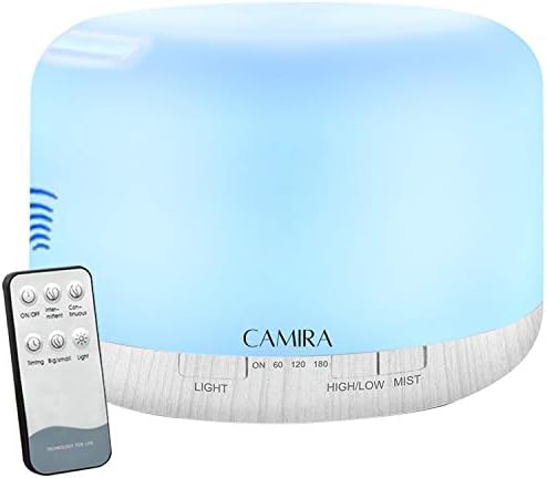 Дифузор за ароматерапия и етерични масла (300 мл) - Овлажнител за въздух със студена мъгла с led подсветка (7 цвята), автоматично выключением и таймер – Интелигентен WiFi-?