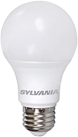 Led лампа SYLVANIA A19, 8,5 W, еквивалент на 60 W, 10 години, Без прекъсване, 800 Лумена, 3000 К, Бяла - 1 опаковка (74733)