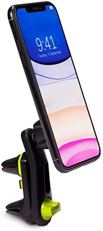PureGear Магнитно Закрепване за мобилен телефон, Универсално Закрепване на отдушник със Силен Магнит, Кола за телефон с Въртяща се на 360 ° за iPhone 12/11/XR/XS/8/7/6 , Galaxy S20 / S10 / S9 /