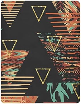 АЛАЗА Tribal Етнически Бохо на Геометрична Триъгълник Пищови Кърпи Вграден Кош Чаршаф за Момчета И Момиченца, Мини Размер 39x27 инча