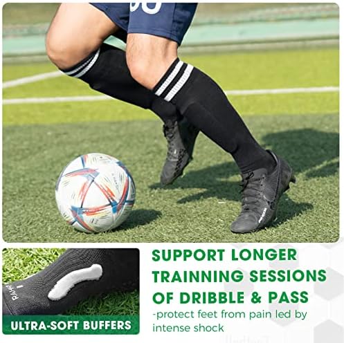 Футболни чорапи Rahhint (1/2/4 опаковки), Нескользящие Чорапи с гърчове, Мультиспортивные Компресия Чорапогащи за деца и възрастни