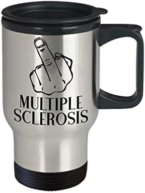 Забавен Подарък от Множествена Склероза за MS Информираност Подарък за MS Войн Дяволите Множествена Склероза Пътна Чаша