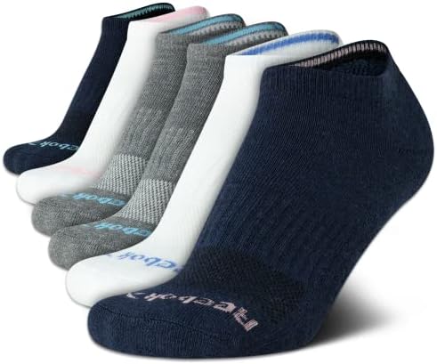 Дамски спортни чорапи Reebok – Висококачествени Меки Чорапи с Дълбоко деколте (6 опаковки)