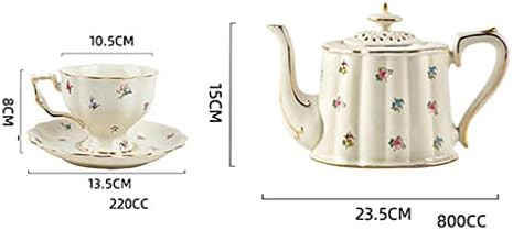 Порцеланови супени комплекти, с заварочным чай, чаени чаши, и чинии, Чаени лъжици и цедка за чай/кафе, Леки луксозни