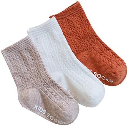 QandSweet/ Памучни Чорапи с Начесом за Малки Момчета, Нескользящие Чорапи на Щиколотках за Новородени