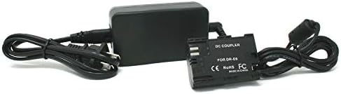 Комплект адаптери на захранване ac Wasabi Power конектор dc за Canon LP-E6 (напълно са били разкодирани), ACK-E6, DR-E6