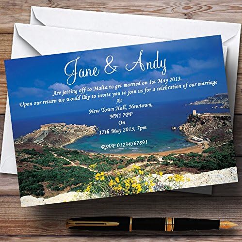 Пощенска Картичка На Зоологическата Градина На Малта В Чужбина Персонални Покани На Вечер На Рецепция