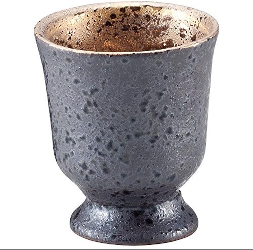 Стъклени чаши Yamashita Занаятите 14078960, Бели, с Диаметър 2,3 х 2,6 инча (5,8 х 6.5 см), обем на 2,4 течни унции (70 cc), чаша за студено саке Kanemaki