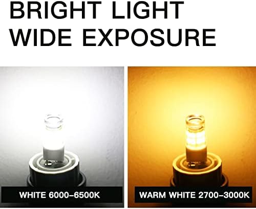 Led лампа Sriomny Г-8 в опаковка 6 броя по 2 W, Еквивалент халогенни 25 W, Естествен Бял G8 4000K, Прозрачен Корпус, Двухконтактное основа, Без регулиране на яркостта, Крушки AC120V