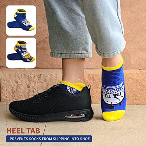 9toe 5 Луди Чорапи Новост, Вдъхновяващи Мотивационни Забавни Спортни Чорапи за Бягане на Щиколотках от Забавен дизайн