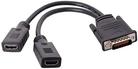 Кабел DMS 59 Pin to 2 HDMI, CABLEDECONN DMS 59 Pin Male to HDMI Female Кабел-удължител за два монитора Адаптер за видеокартата