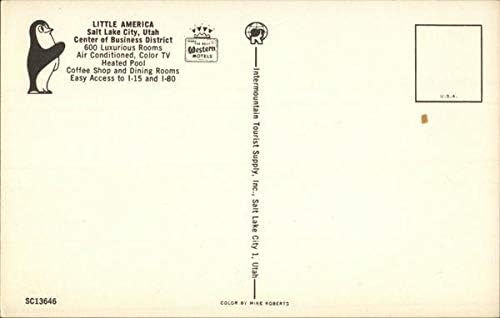 Литъл Америка Солт Лейк Сити, Ut, UT Оригиналната реколта картичка