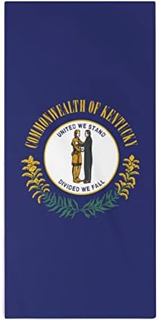 Флаг на щата Кентъки Печат на Америка Кърпи за Ръце от Микрофибър Супер Впитывающее Бързосъхнеща Кърпа Гъба