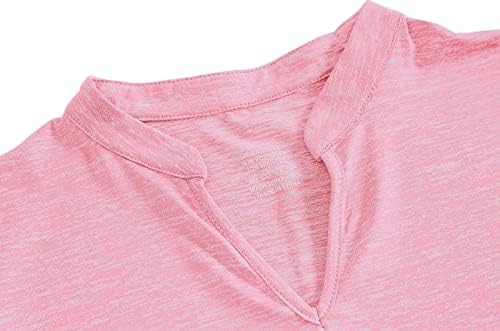 TrendiMax Женски 2 Опаковане на Ризи с къси ръкави за Голф С 3/4 ръкав и V-образно деколте UPF50 + бързо съхнещи Стаи